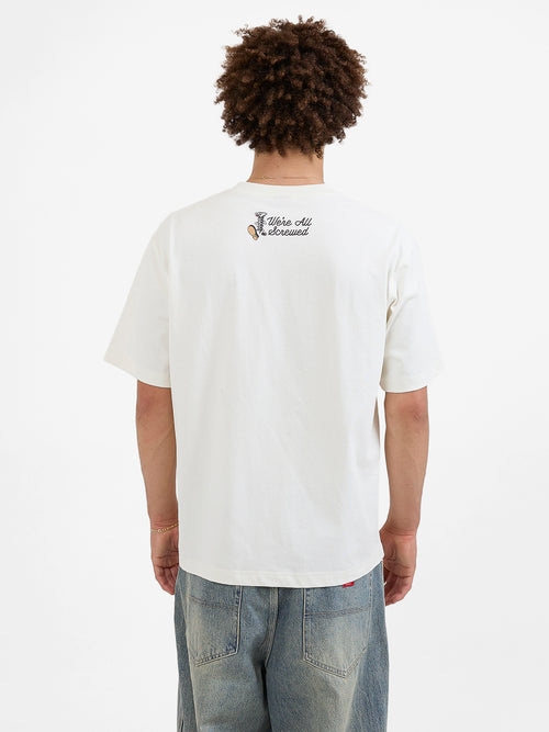 Screwed Tee - Bone XS