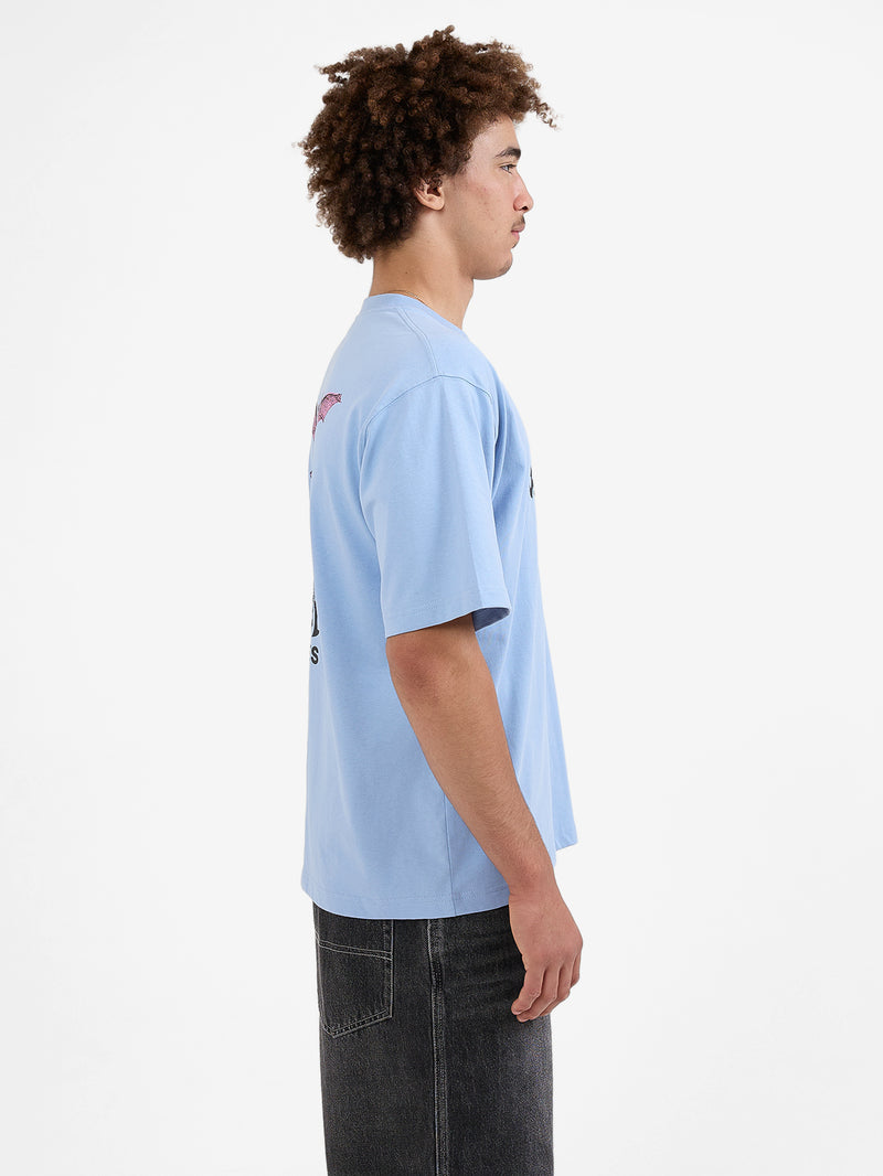 Horns Tee - Cerulean XS