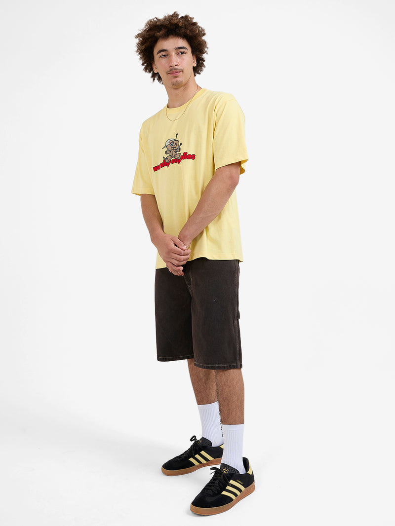 Dejavoodoo Tee - Popcorn Yellow XS