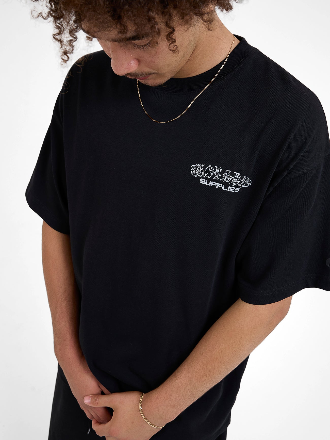 Liquid Oversize Tee - Black XS