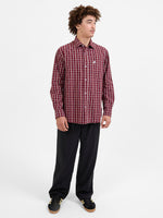 Cherub Pocket Long Sleeve Shirt - Wine XS