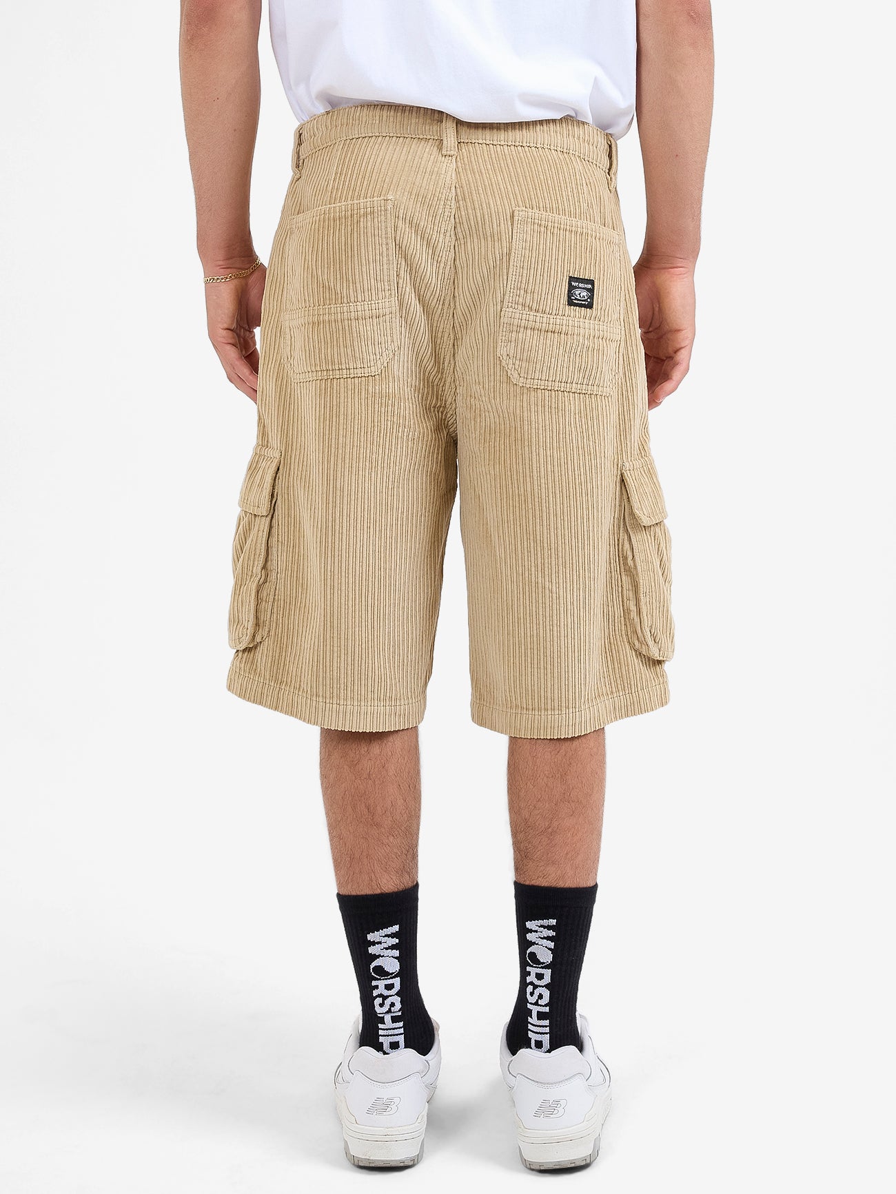 Podium Cord Cargo Short - Faded Khaki 26