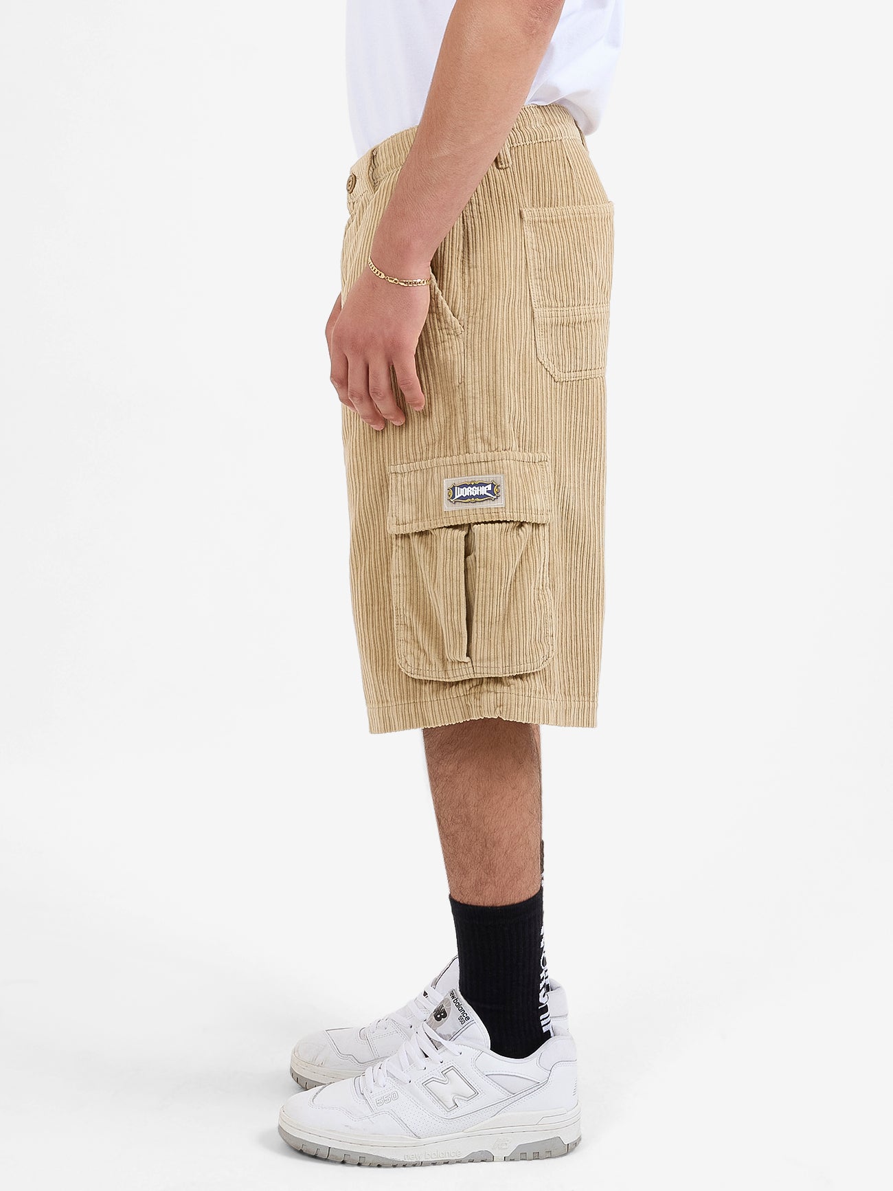 Podium Cord Cargo Short - Faded Khaki 26