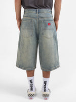 Garbage Grime Dozer Jeanshort - Garbage Grime Blue 28