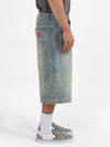 Garbage Grime Dozer Jeanshort - Garbage Grime Blue 28