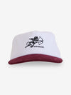 Cherub Cord Hat - Cream - Wine One Size