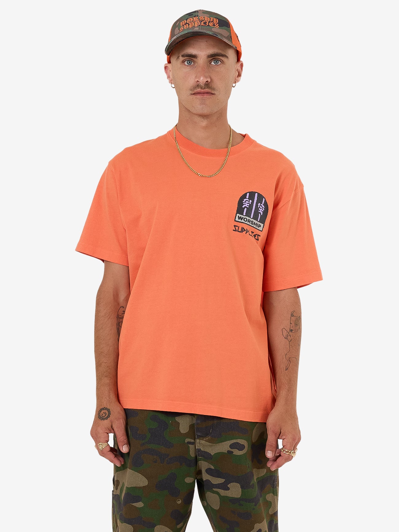 Warnings Tee - County Orange XS