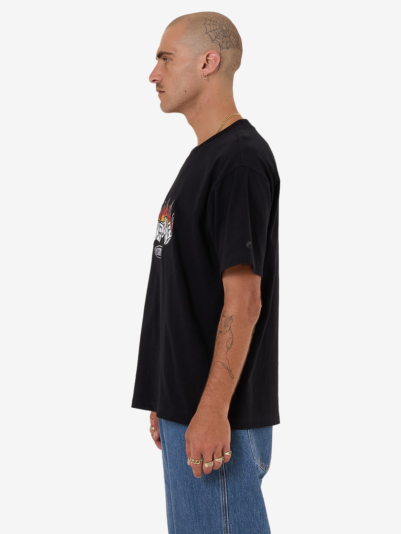 Snake Eyes Embro Tee - Black