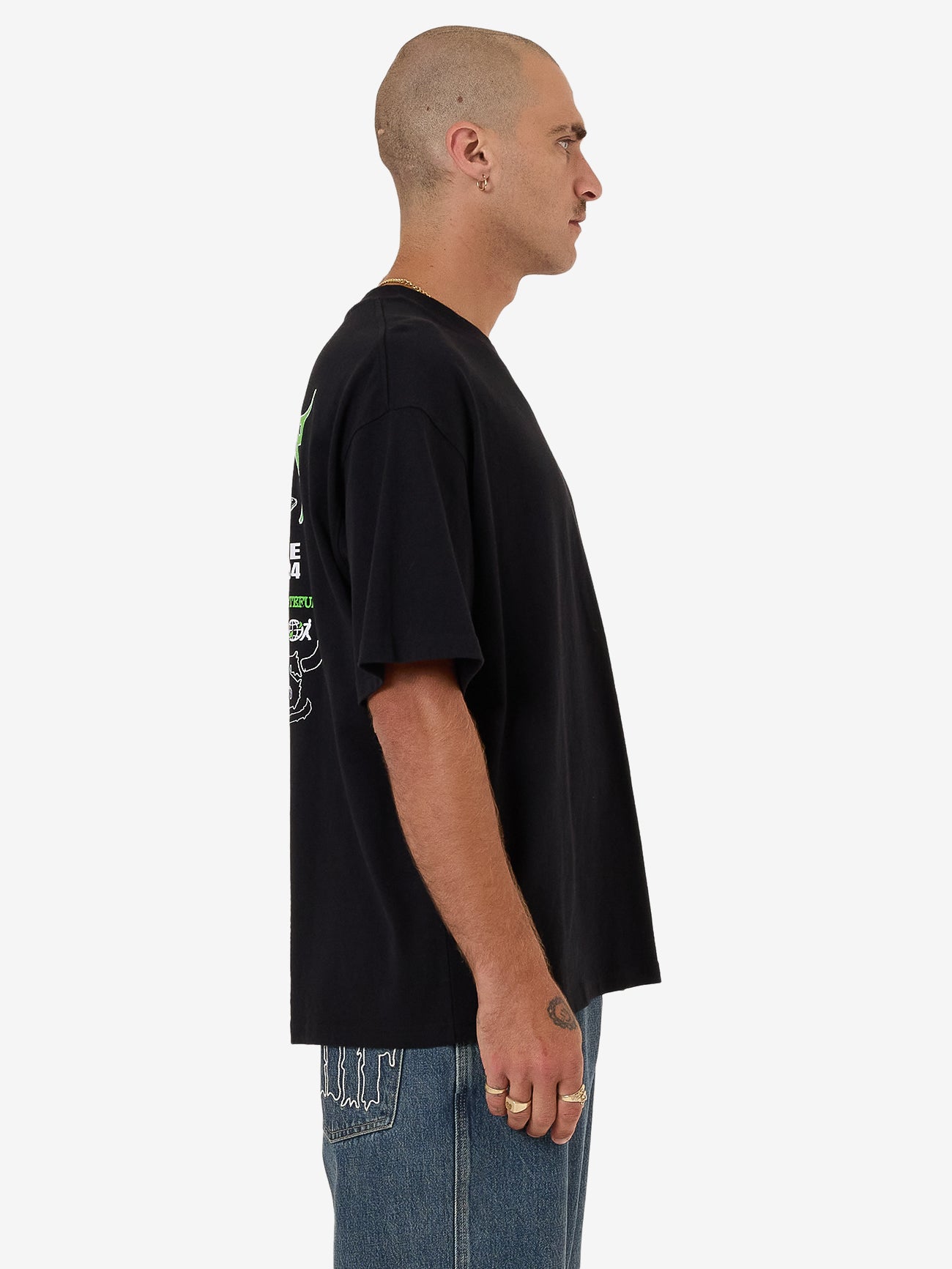 Logorama Oversized Tee - Black XS