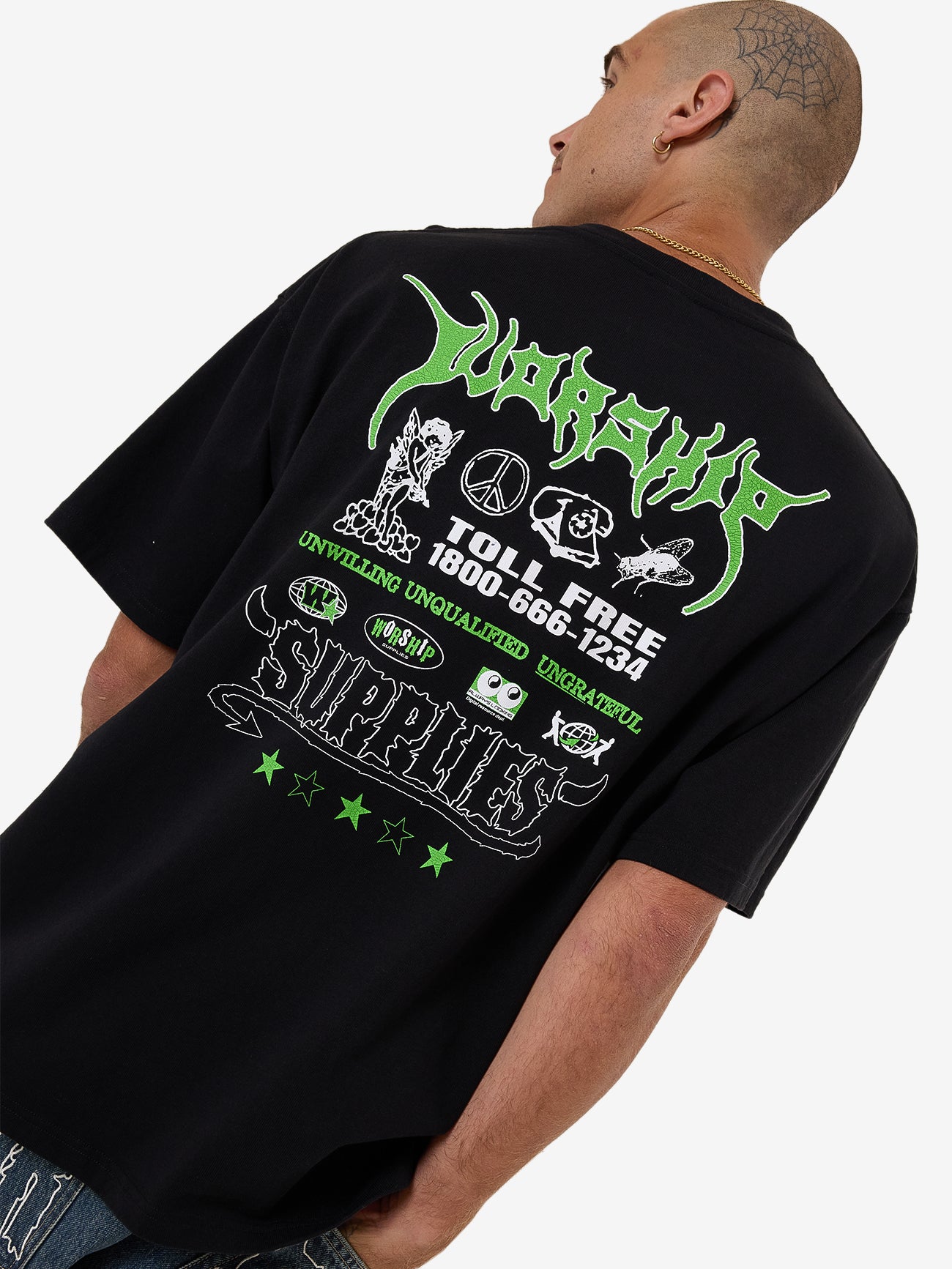 Logorama Oversized Tee - Black XS