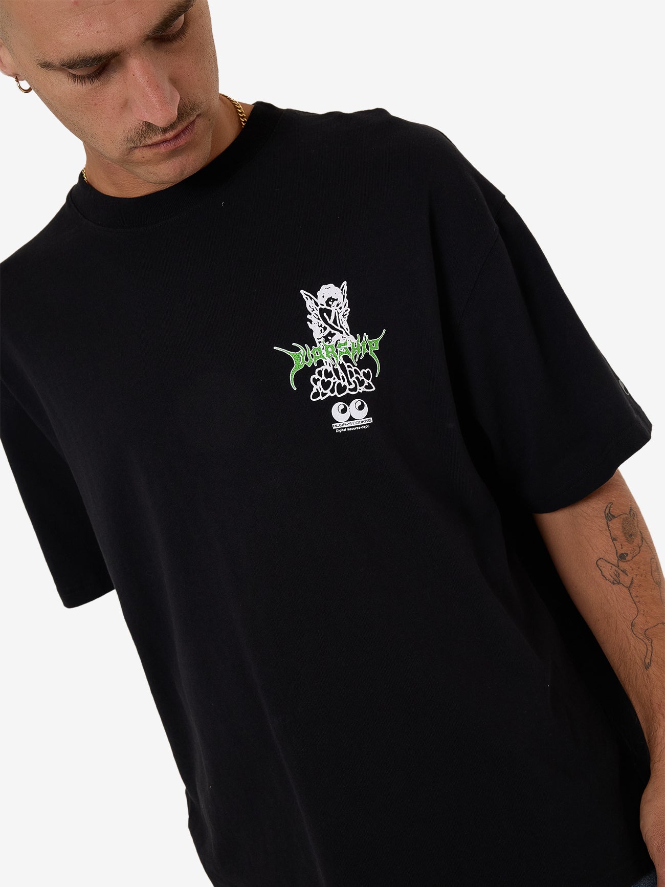Logorama Oversized Tee - Black XS