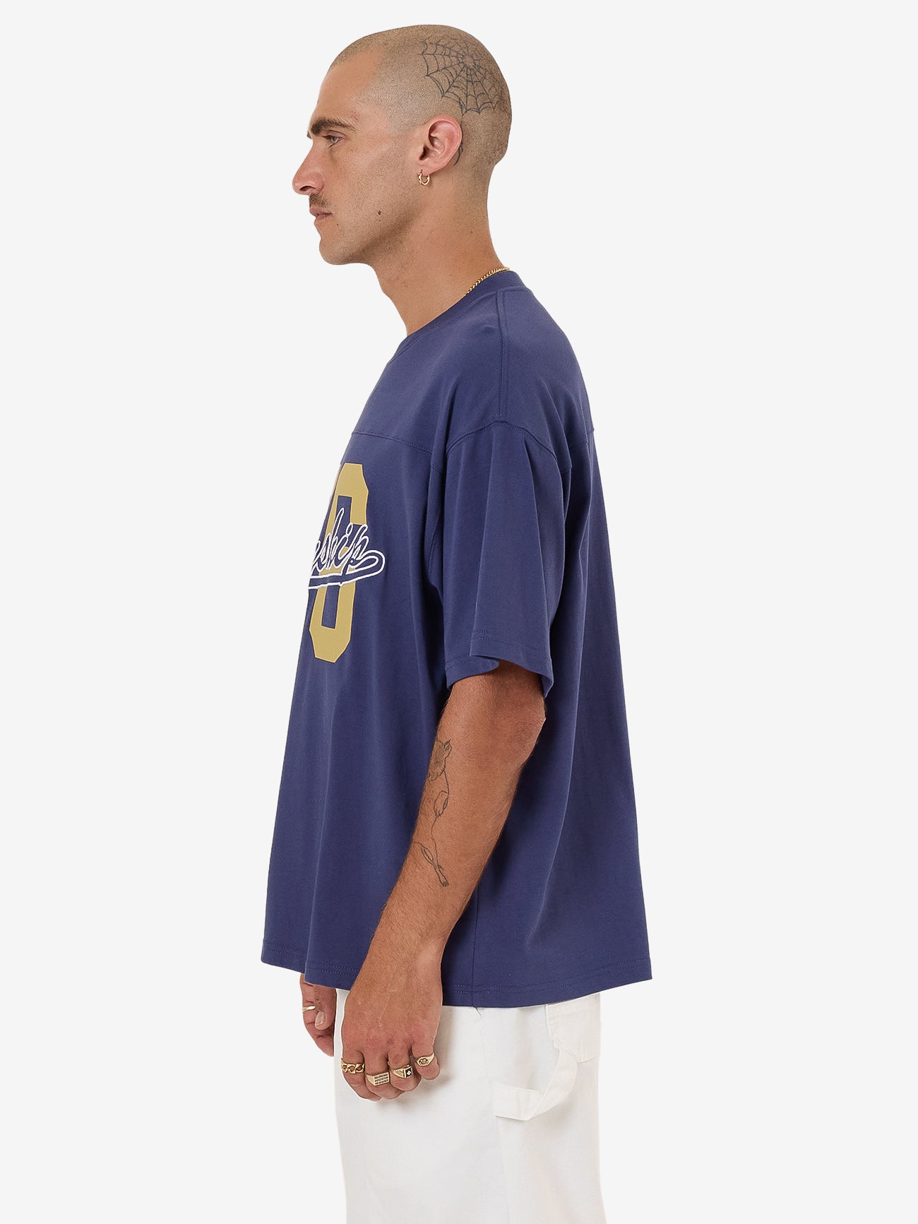 Major League Oversized Tee - Medievil Blue XS