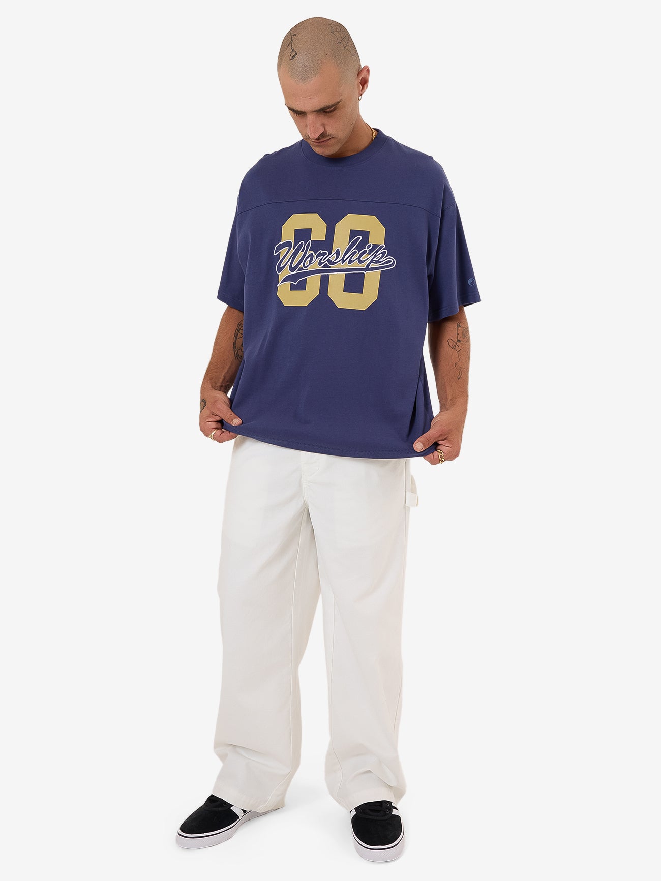 Major League Oversized Tee - Medievil Blue XS