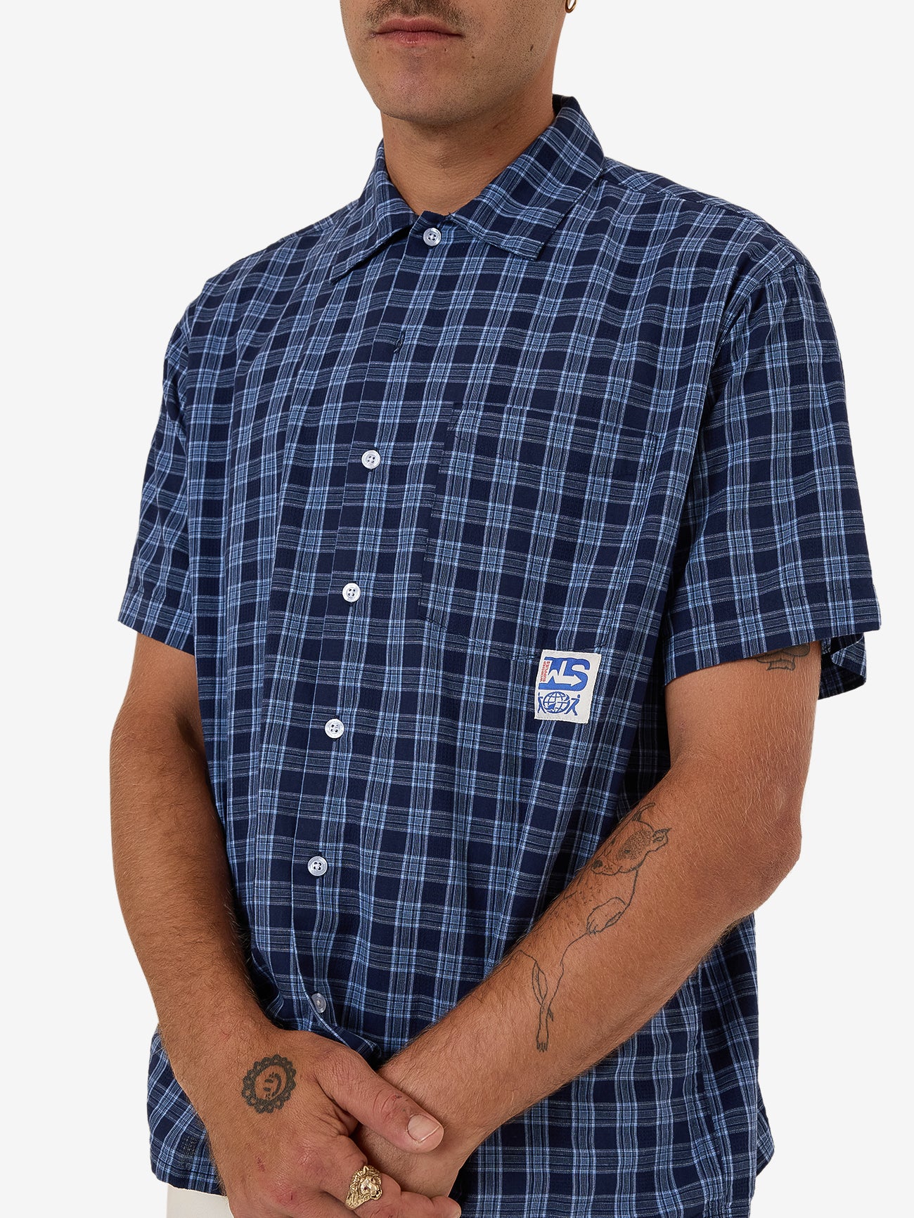 Removal Short Sleeve Shirt - Bell Air Blue XS