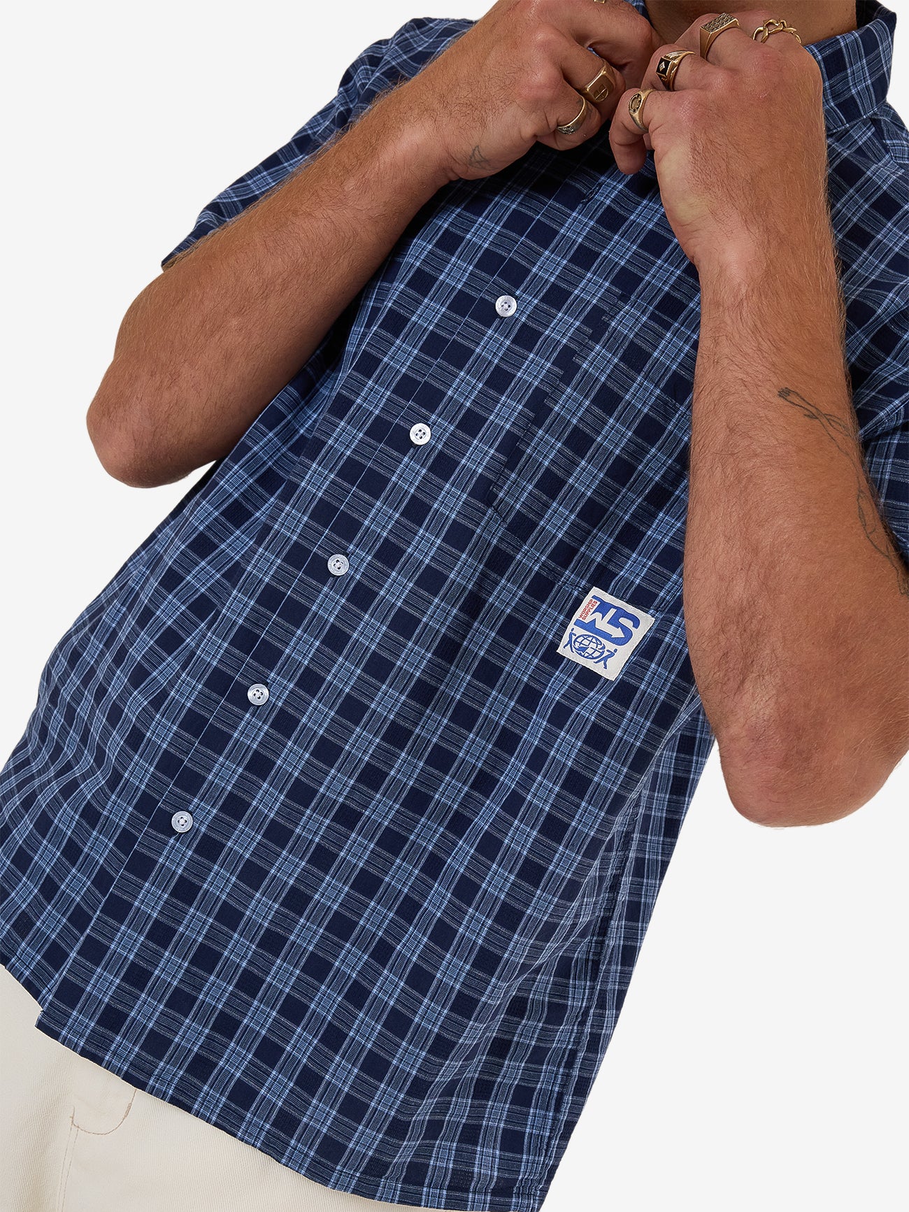 Removal Short Sleeve Shirt - Bell Air Blue XS