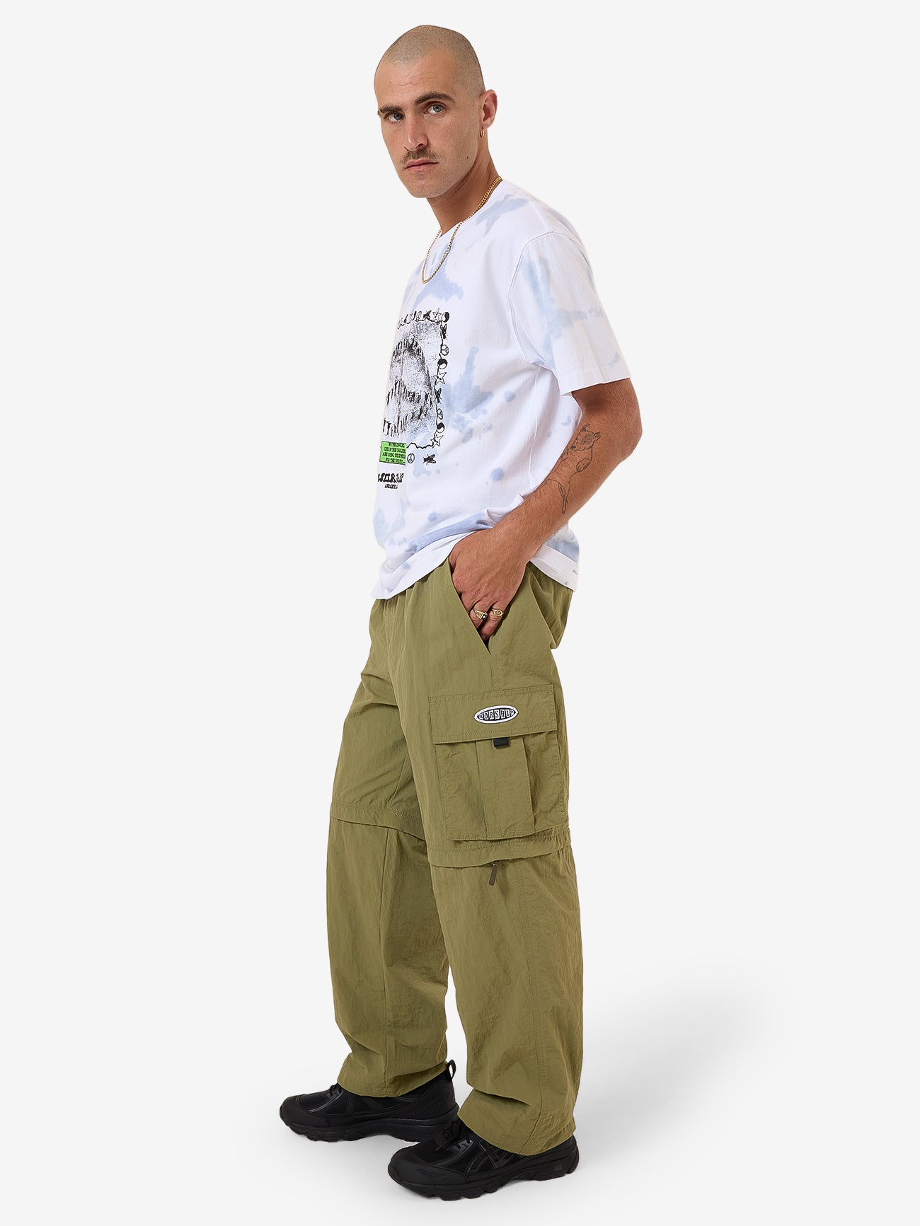 No Doubt Zip Off Cargo Pant - Kelp 28