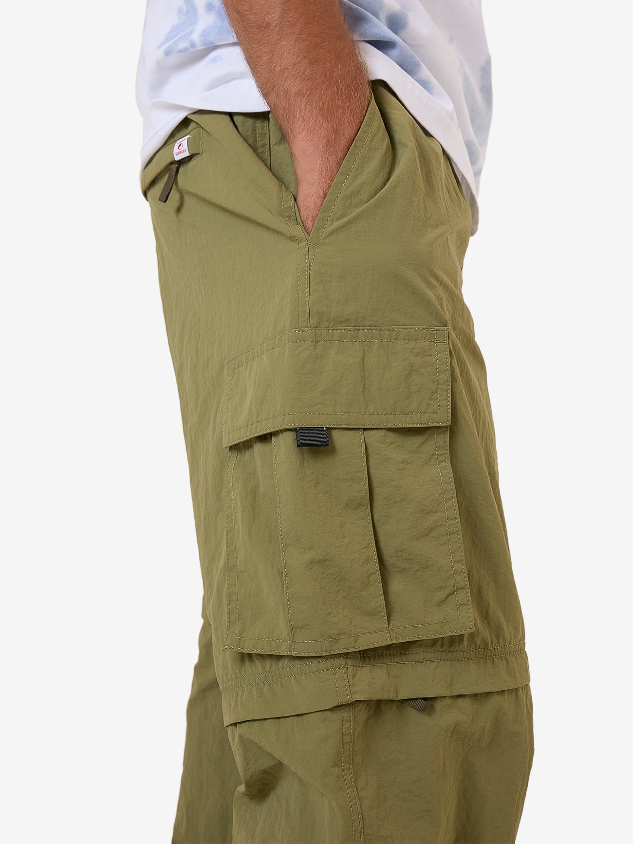 No Doubt Zip Off Cargo Pant - Kelp 28