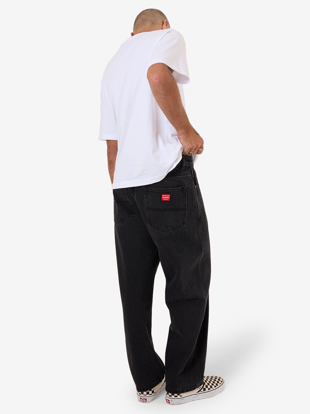 Lounger Jean - Worship Washed Black