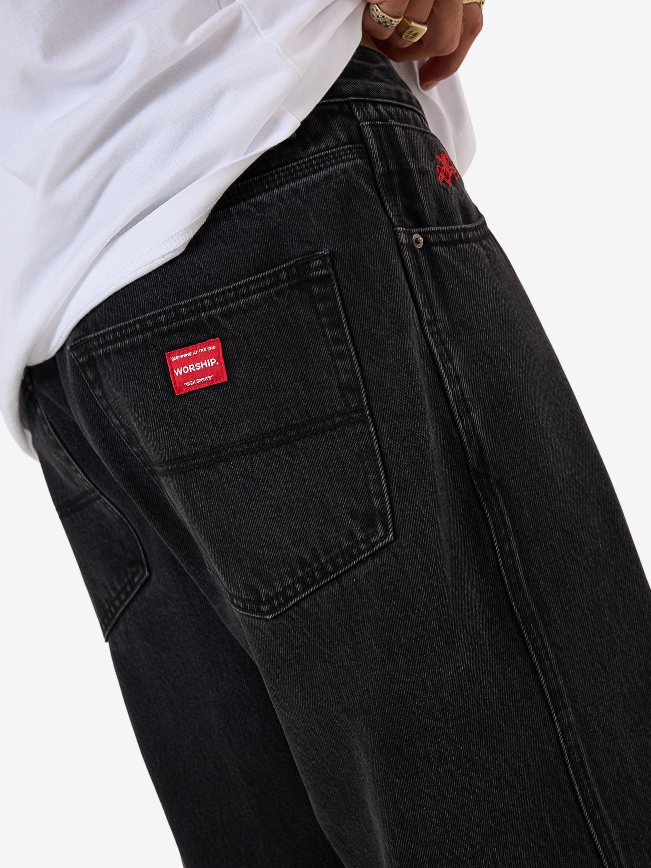 Big Lounger Jean - Washed Black 26