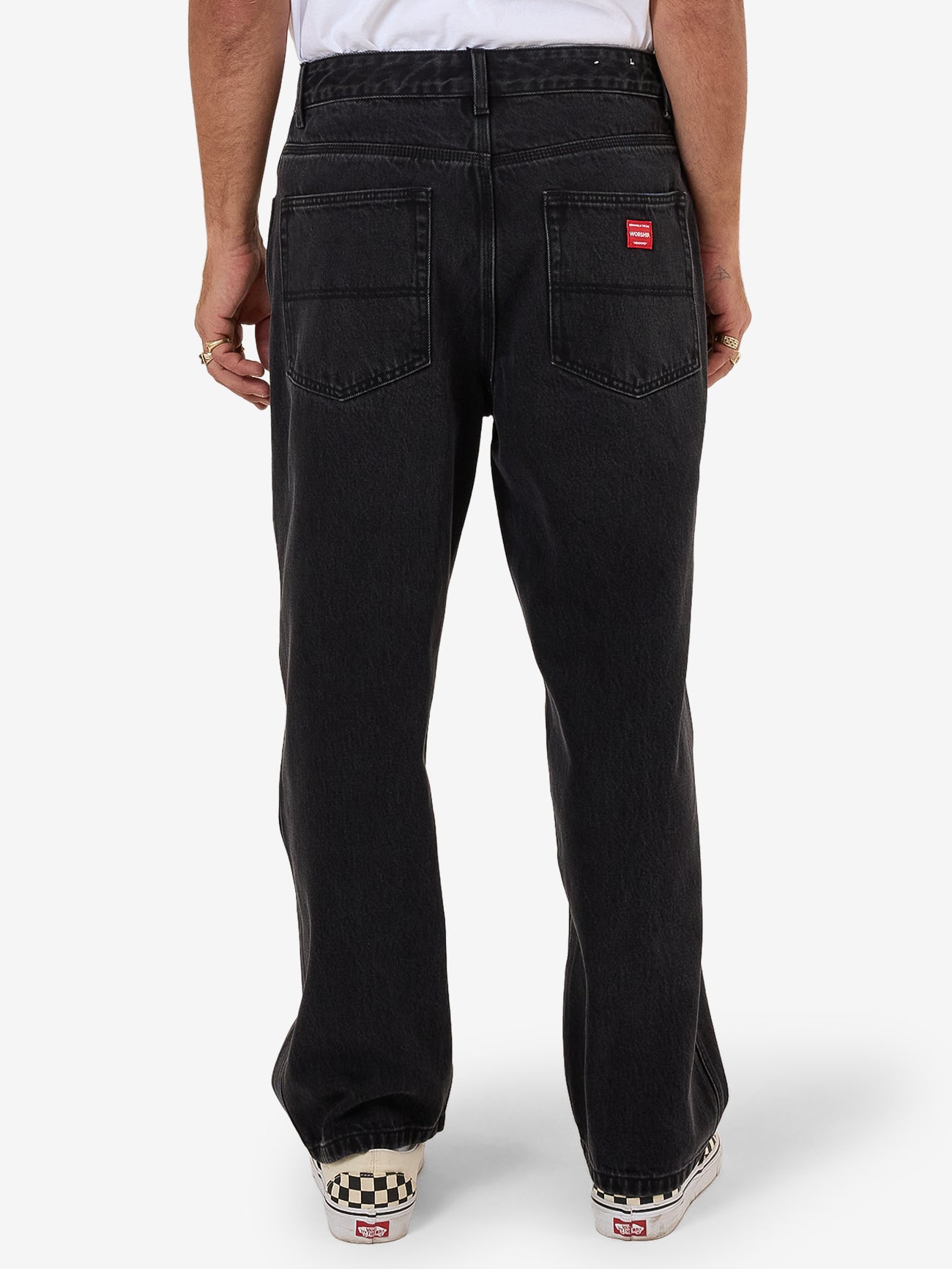 Lounger Jean - Worship Washed Black