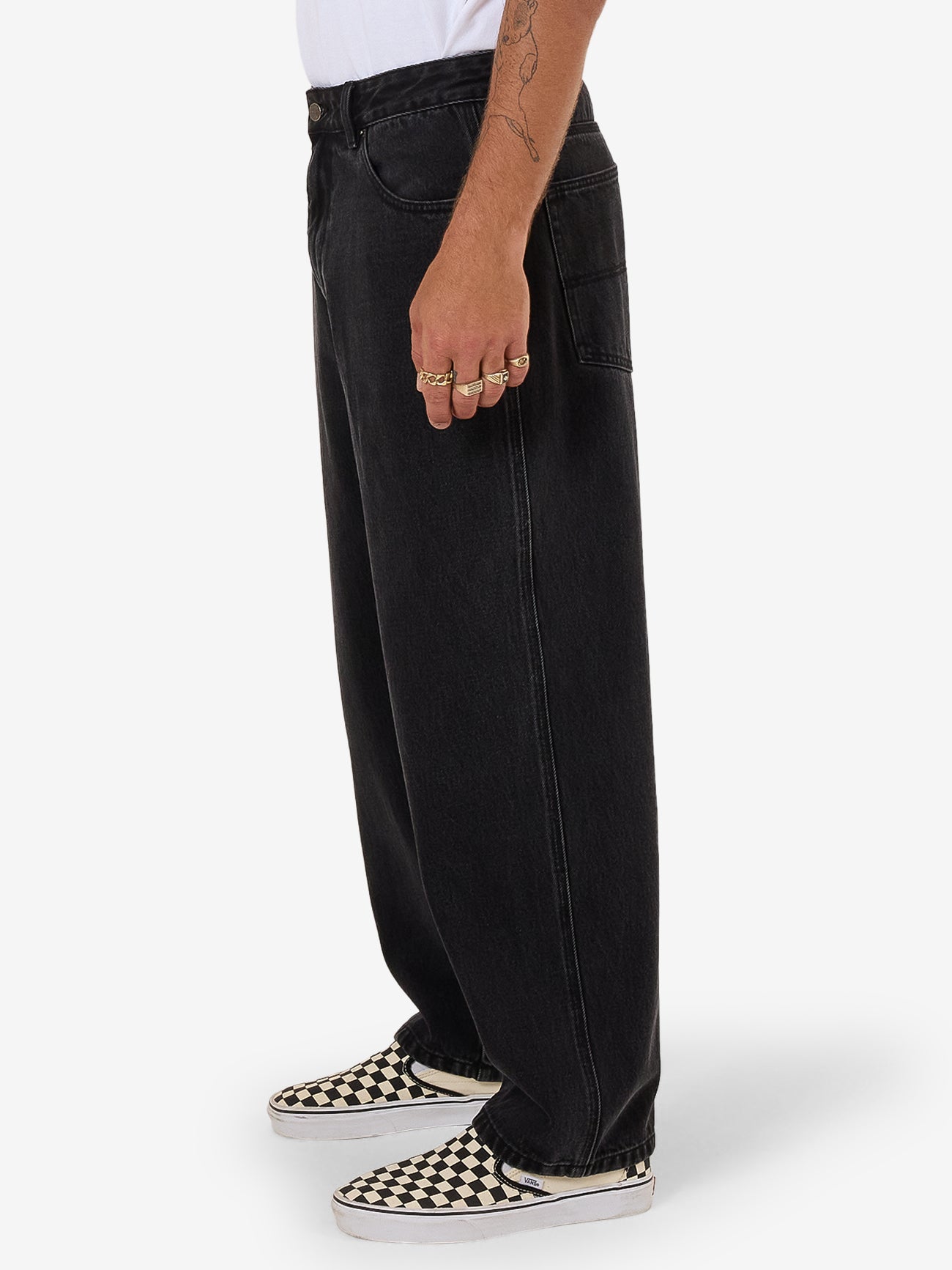 Lounger Jean - Worship Washed Black