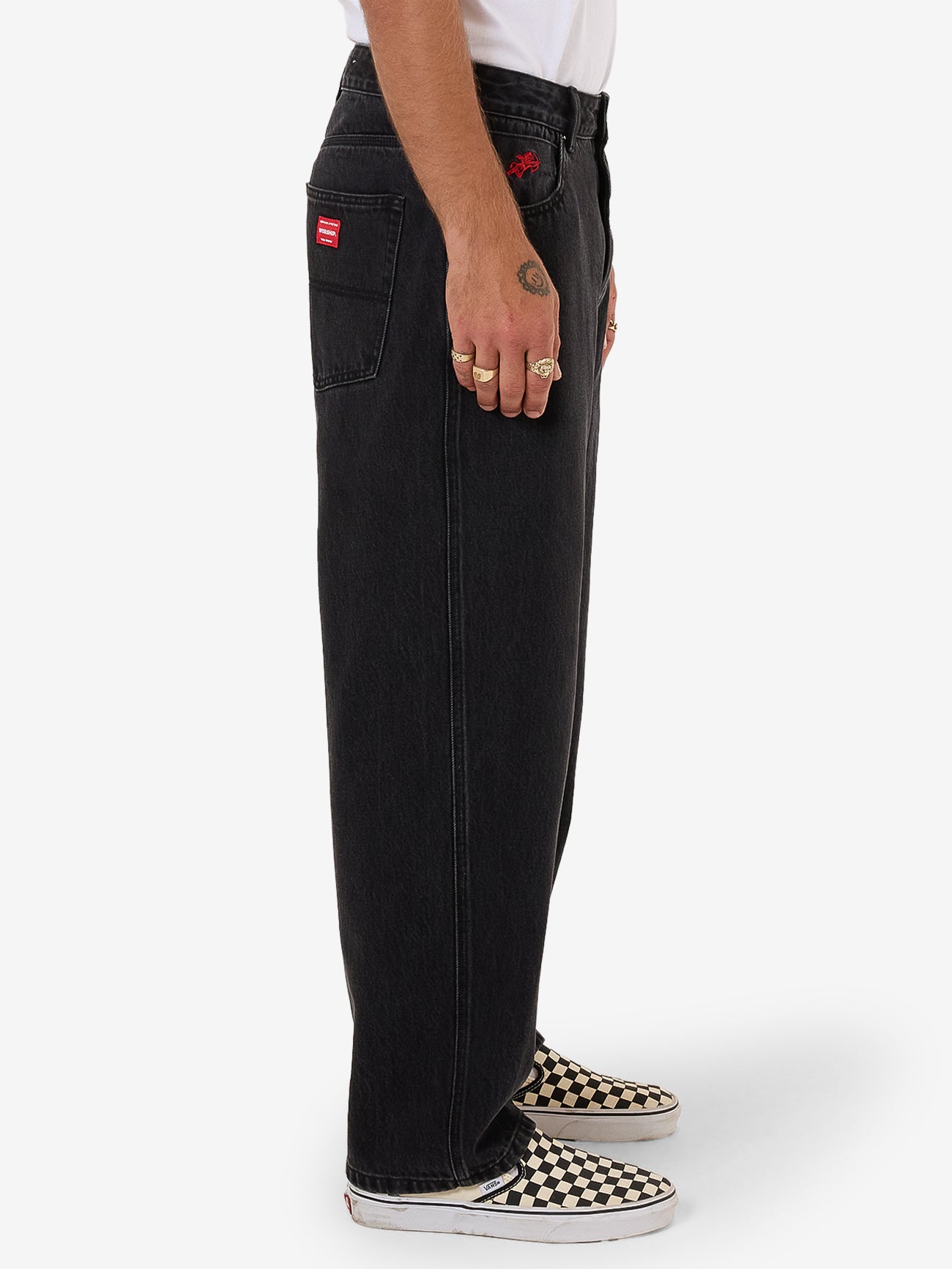 Lounger Jean - Worship Washed Black