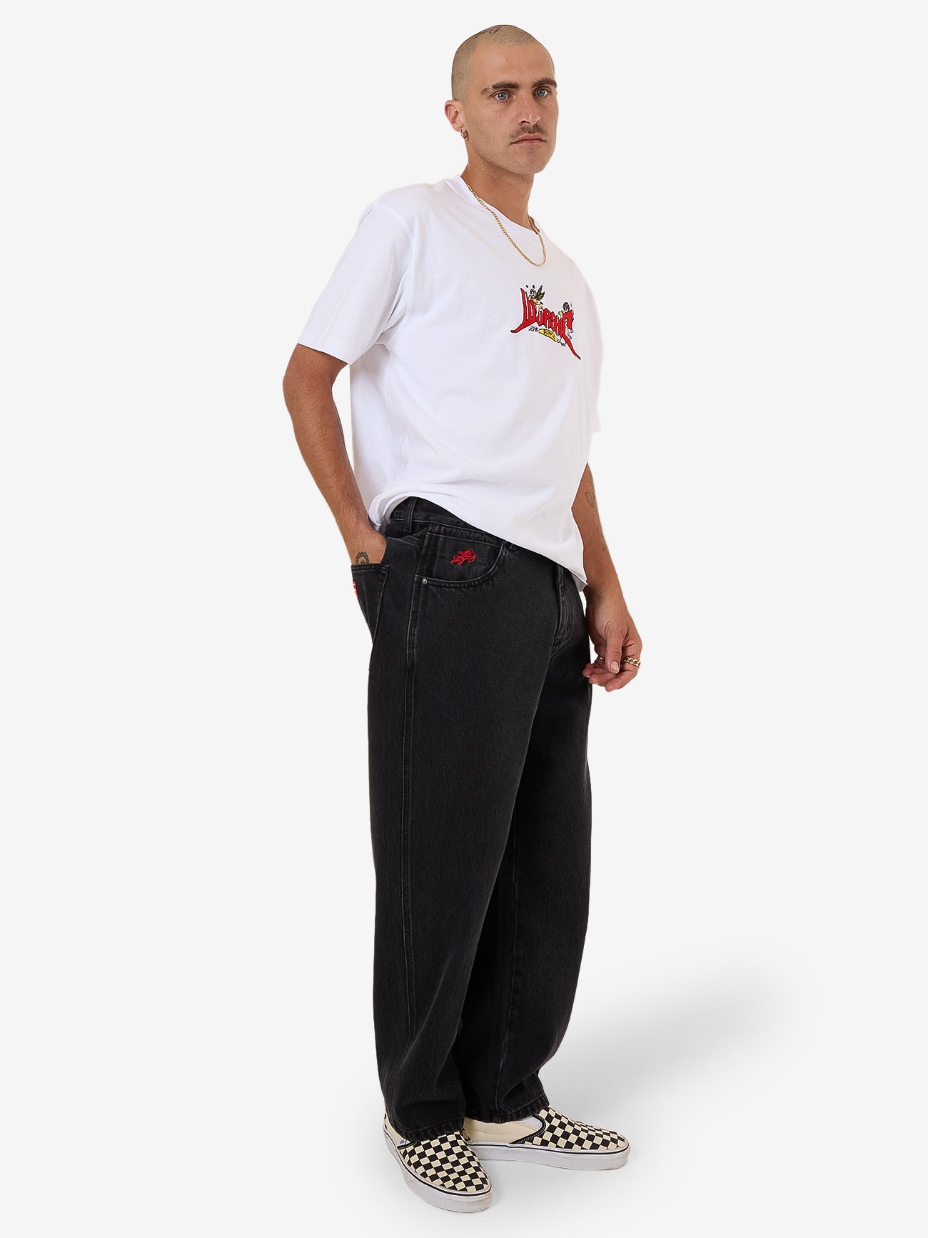 Lounger Jean - Worship Washed Black