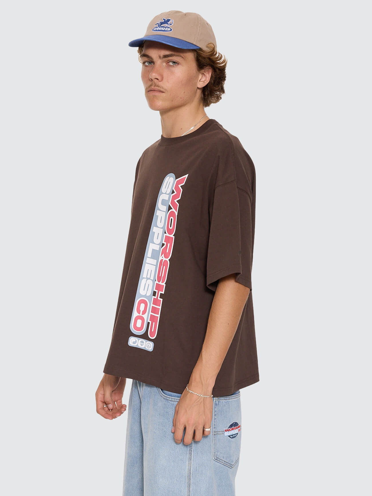 Globo Box Crop Tee - Ganache XS