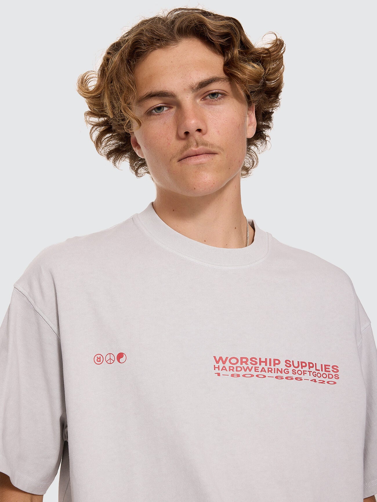 Data Point Box Crop Tee - Vapour Grey XS