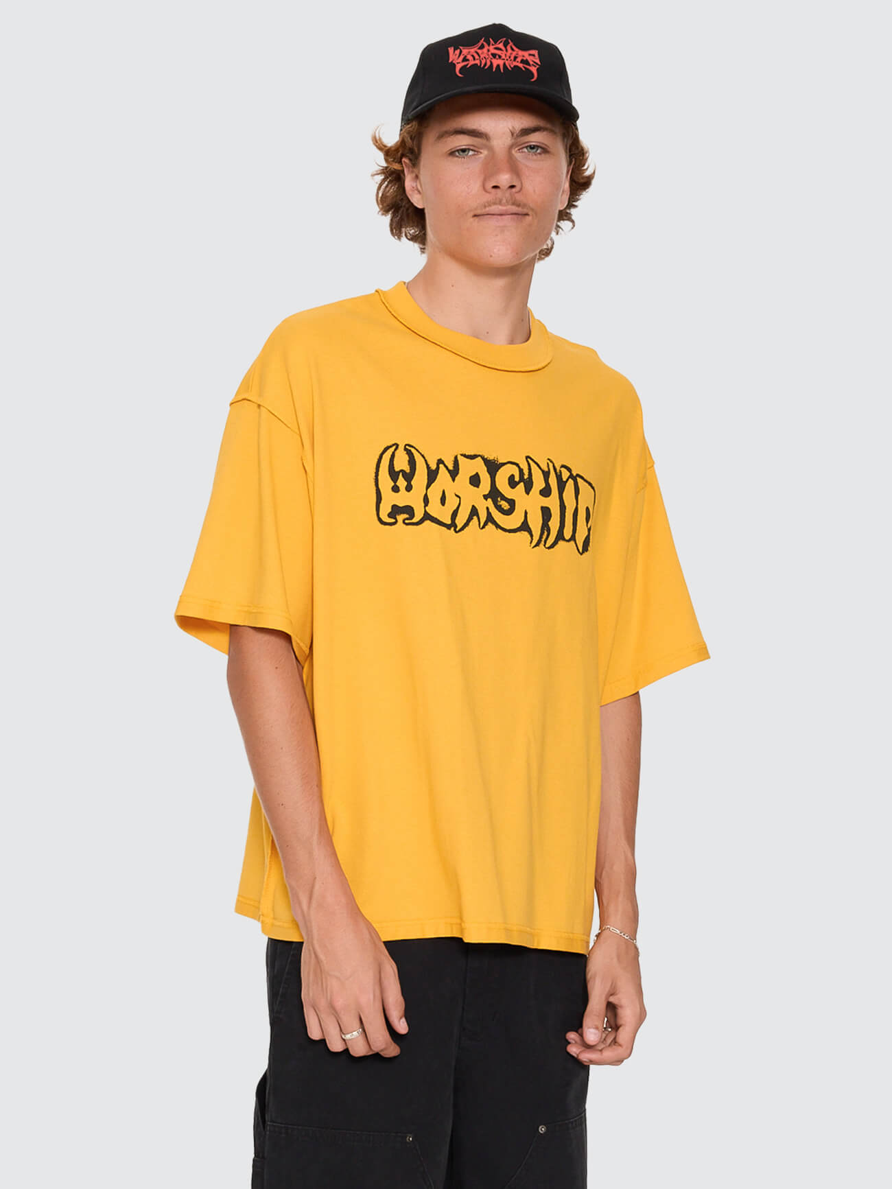 Fadeaway Box Crop Overdye Tee - Solar Yellow XS