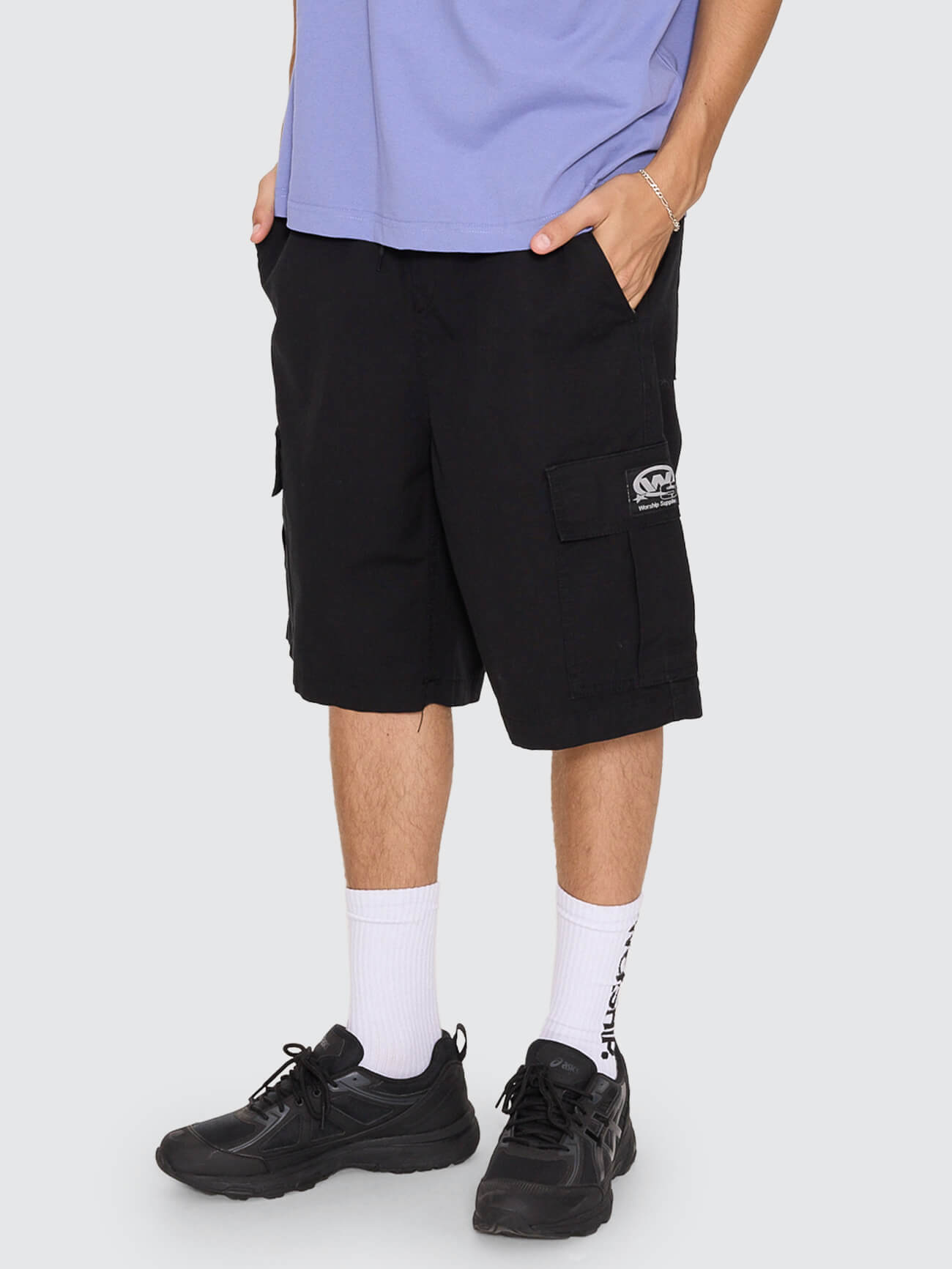 Topper Elastic Cargo Short - Black 26