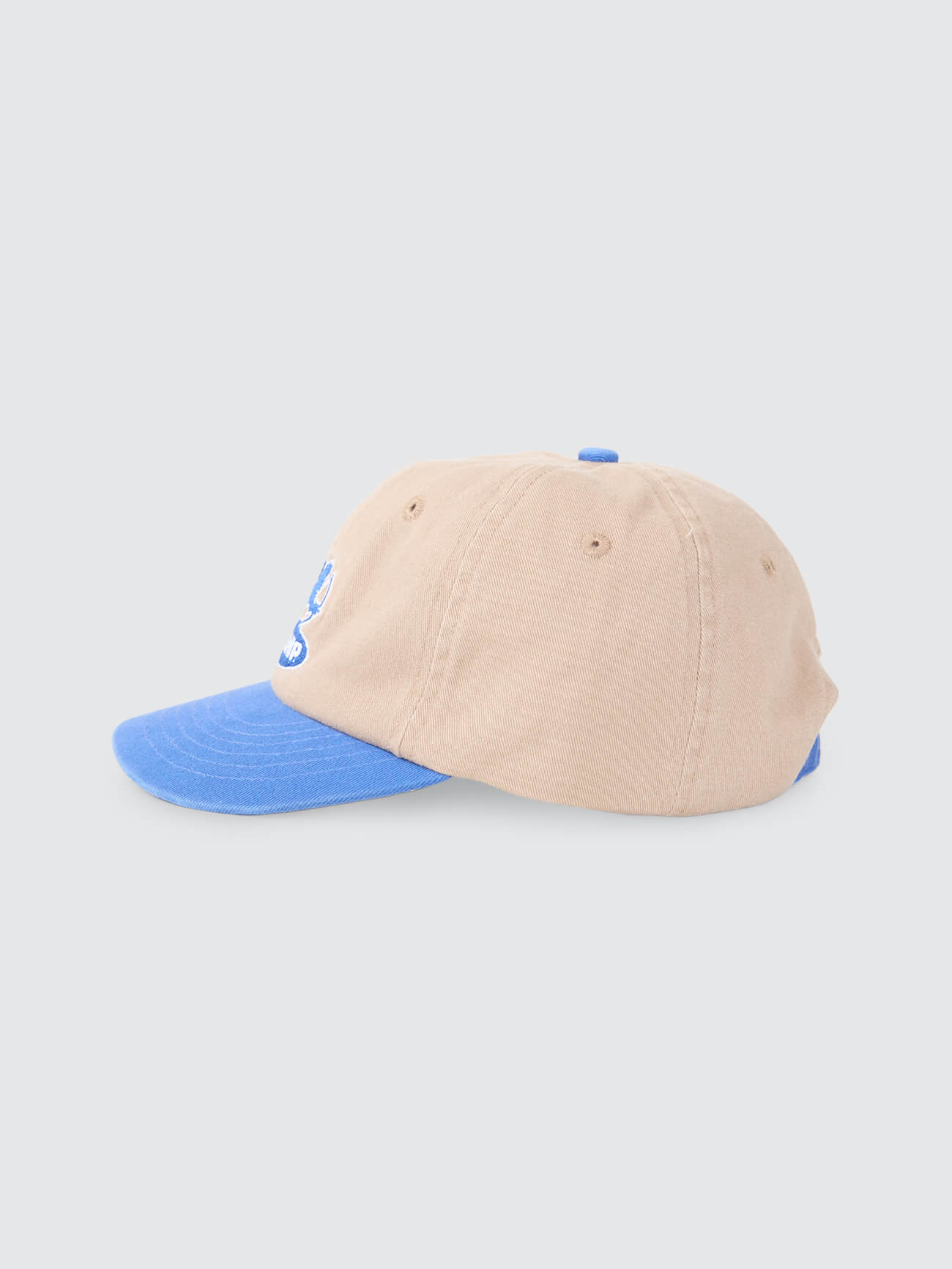 Shadow Cherub 6 Panel Short Brim Hat - Blue - Tan One Size