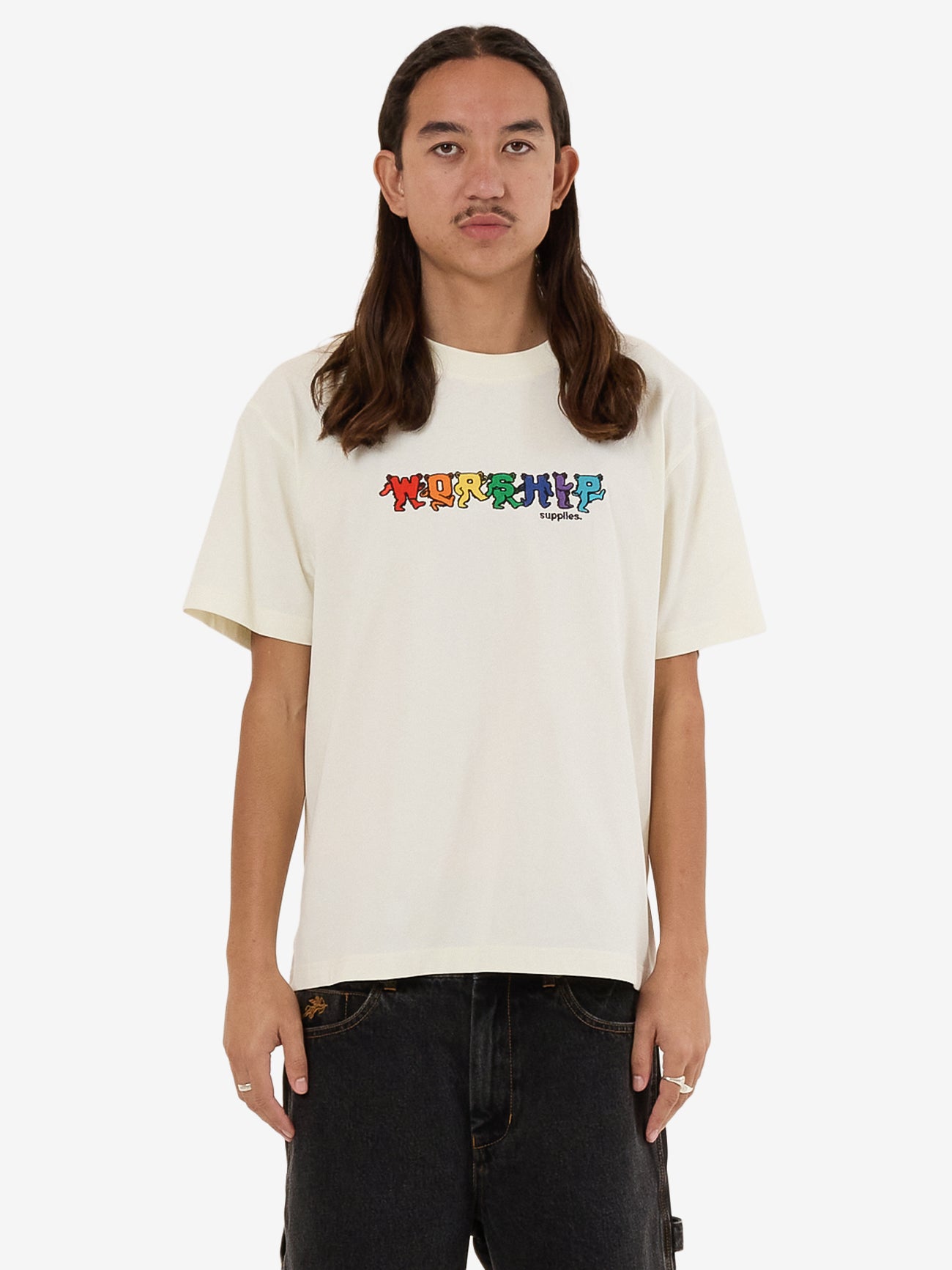 Fateful Fred Tee - Bone XS