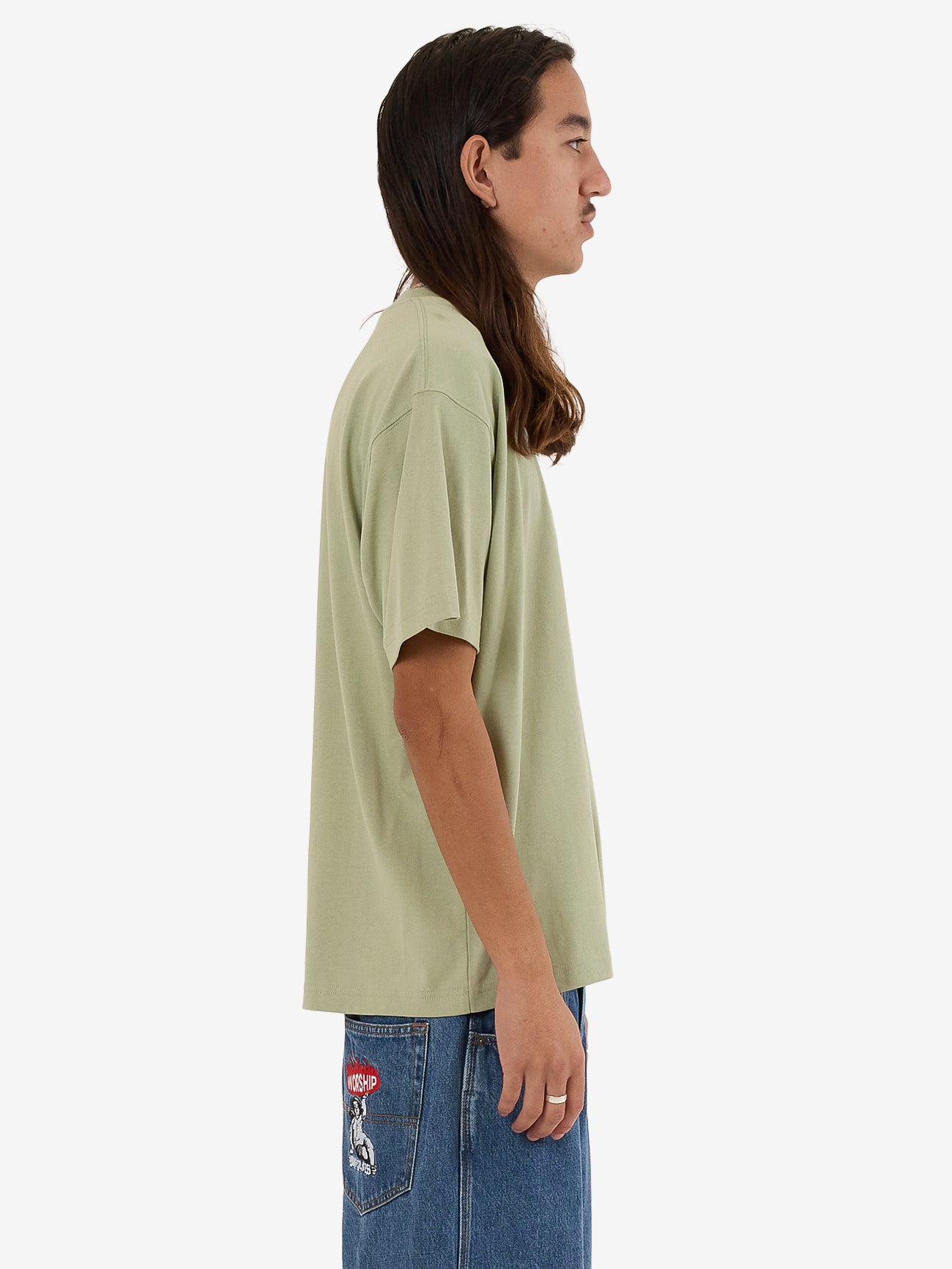 Hold Up Re-Up Tee - Swamp Green XS