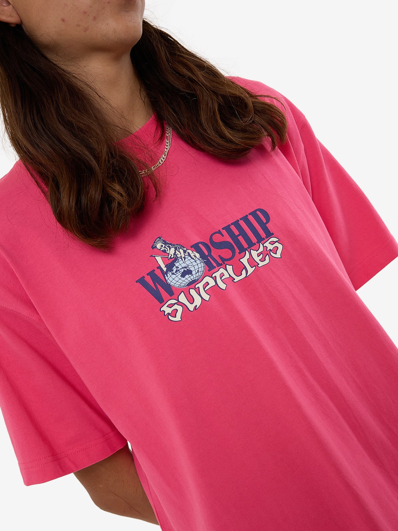 Get A Grip Tee - Magenta XS