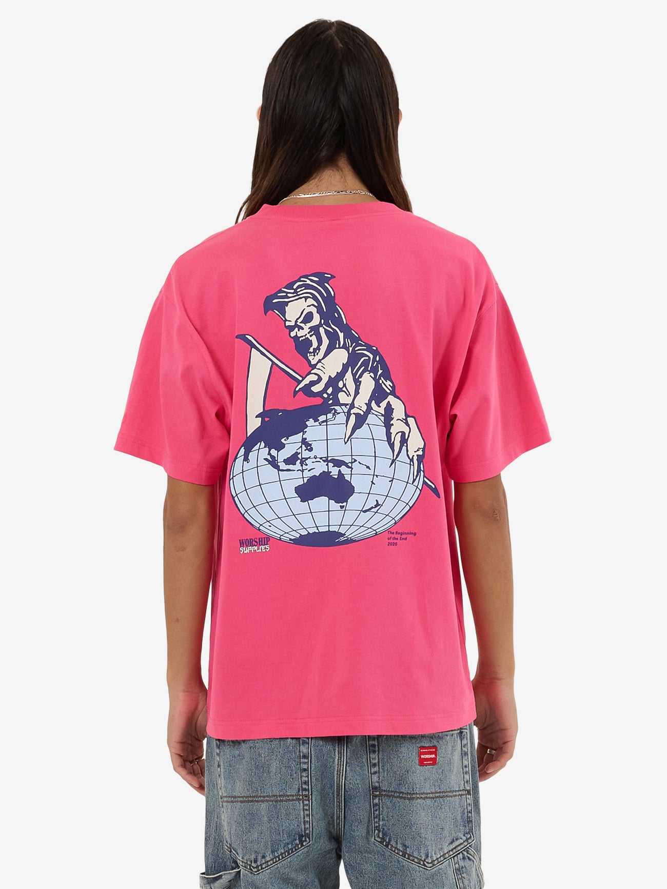 Get A Grip Tee - Magenta XS