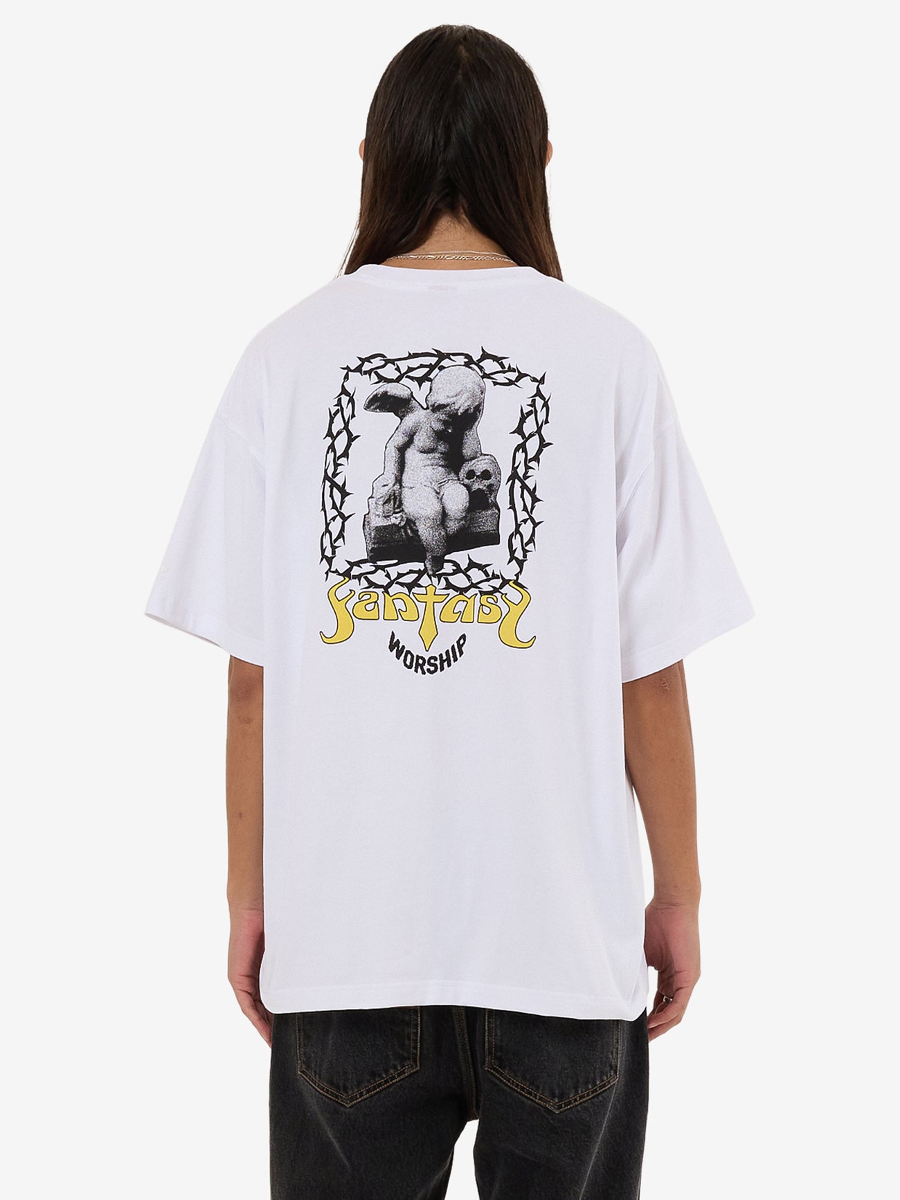 Fantasy Oversize Tee - White XS