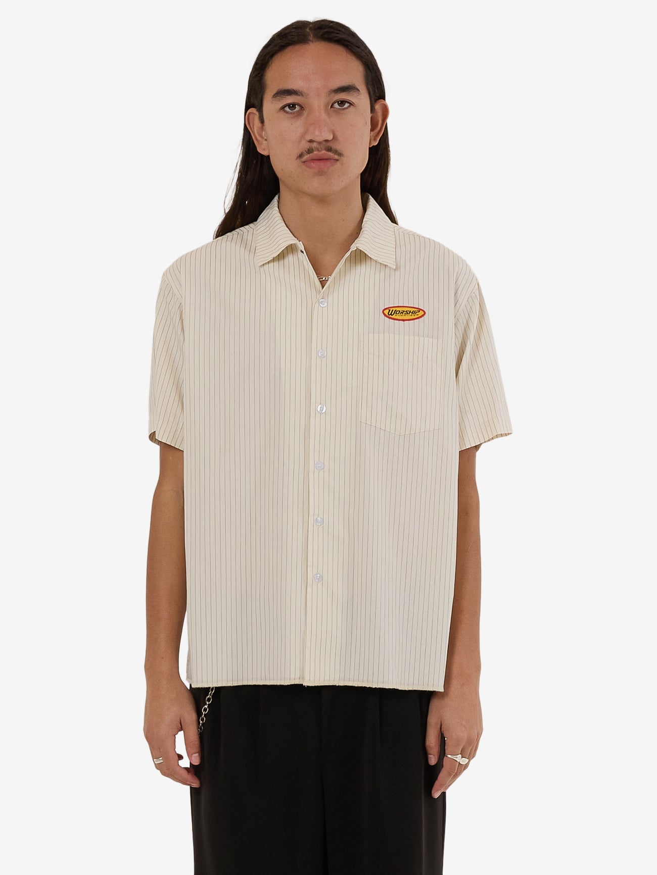 Bistro Short Sleeve Shirt - Bone XS