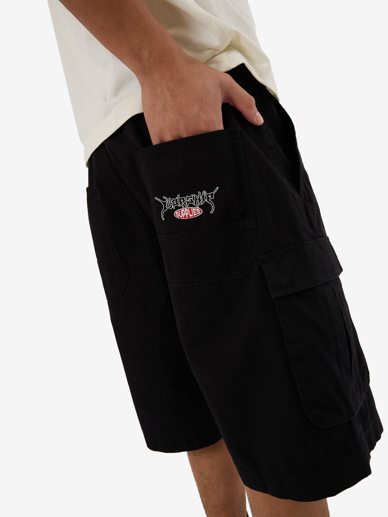 Prequil Cargo Short - Black 28