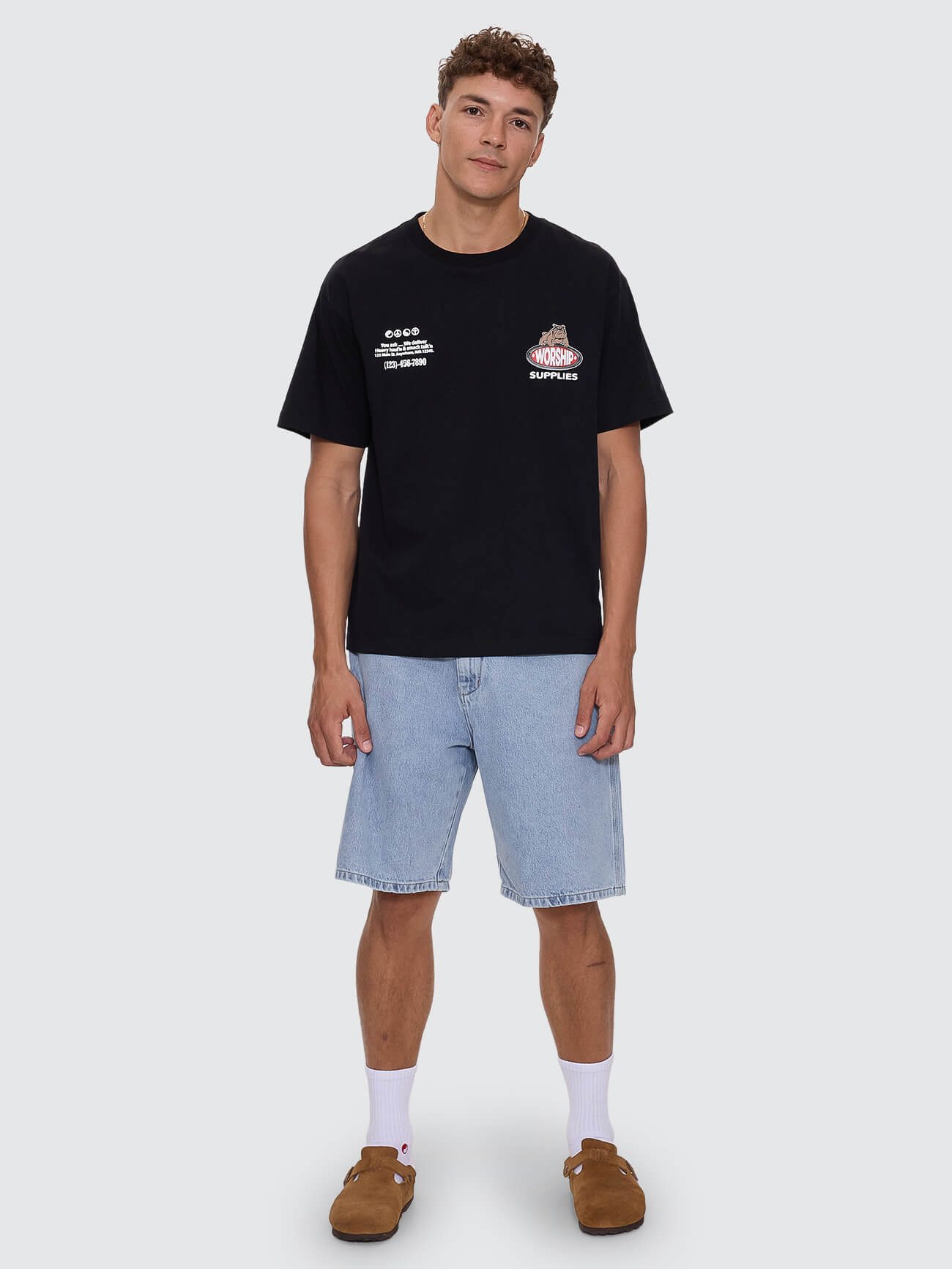 Haulaz Regular Fit Tee - Black