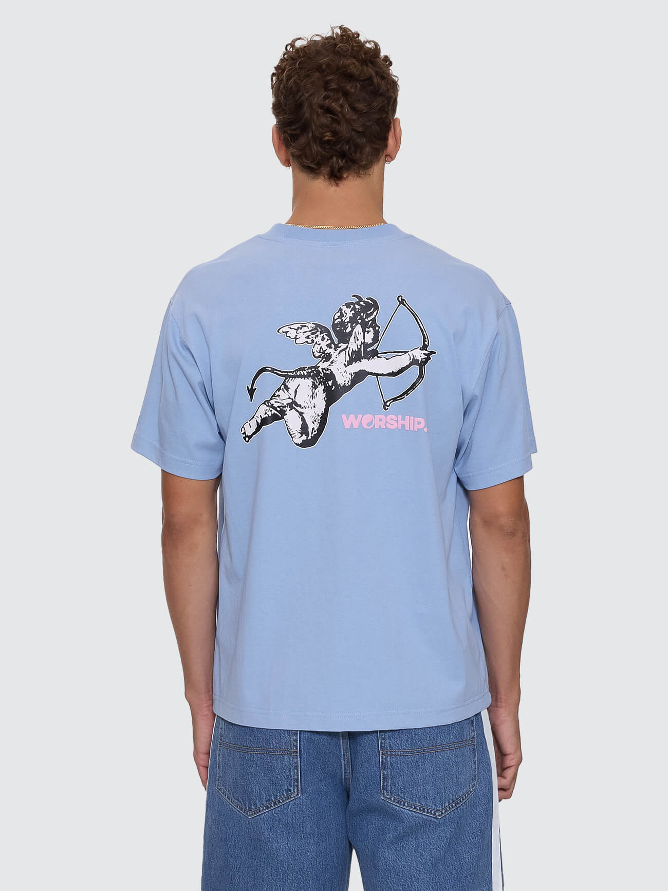 Cherub Regular Fit Tee - Bell Air Blue