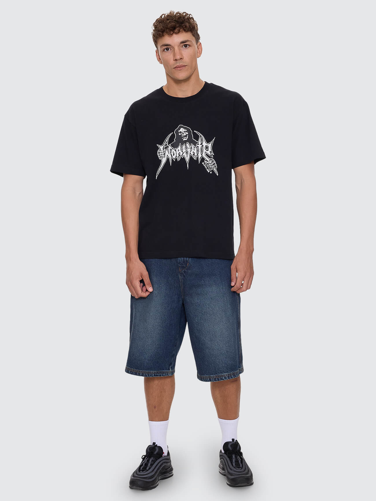 Wishbone Regular Fit Tee - Black