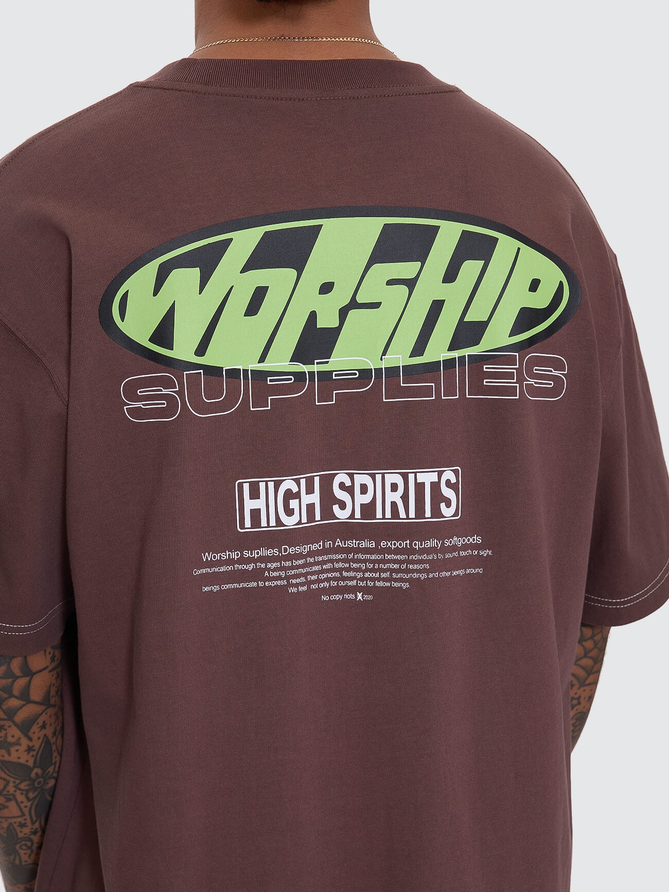 Funku Regular Fit Tee - Dark Choc