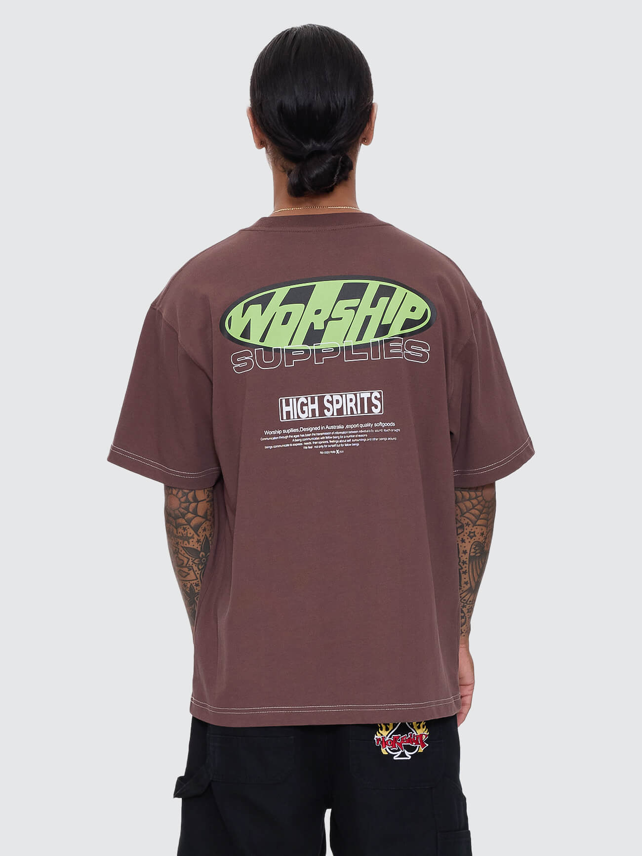 Funku Regular Fit Tee - Dark Choc