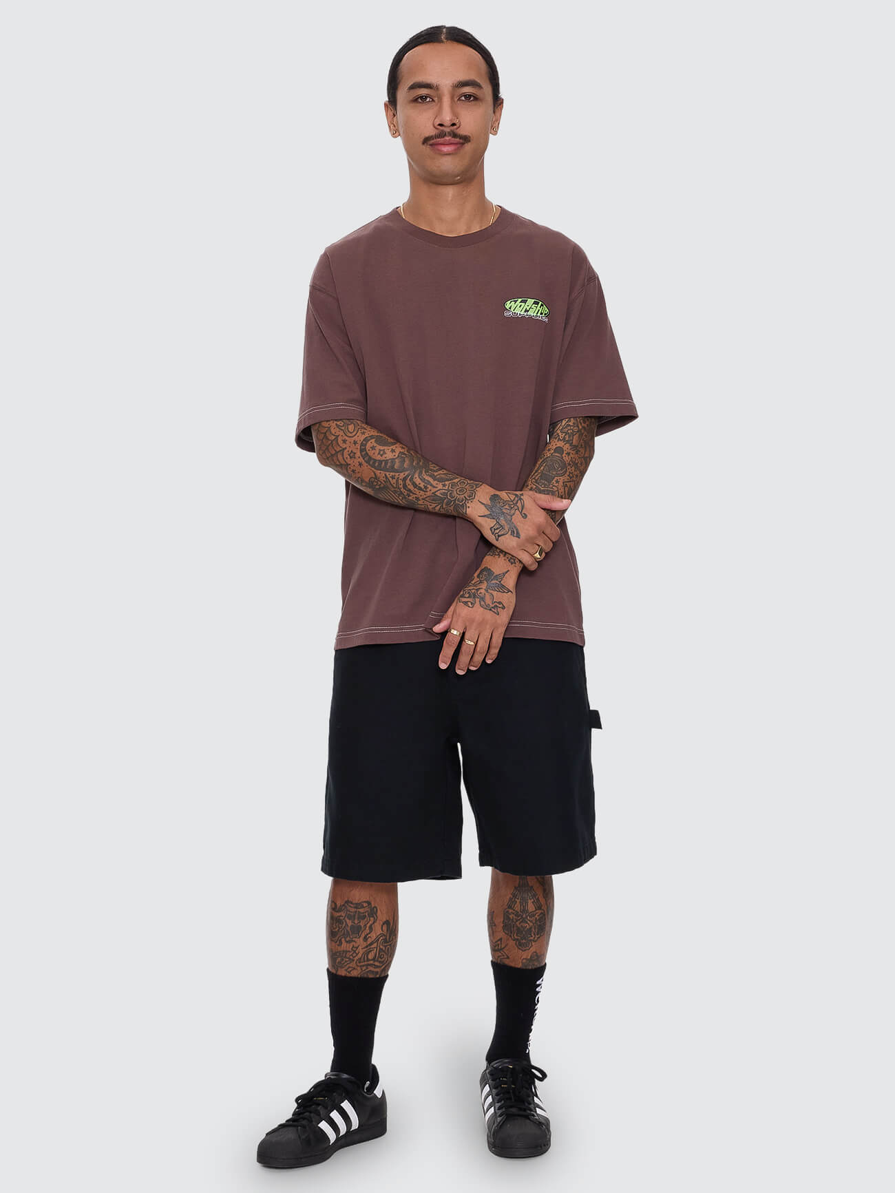 Funku Regular Fit Tee - Dark Choc