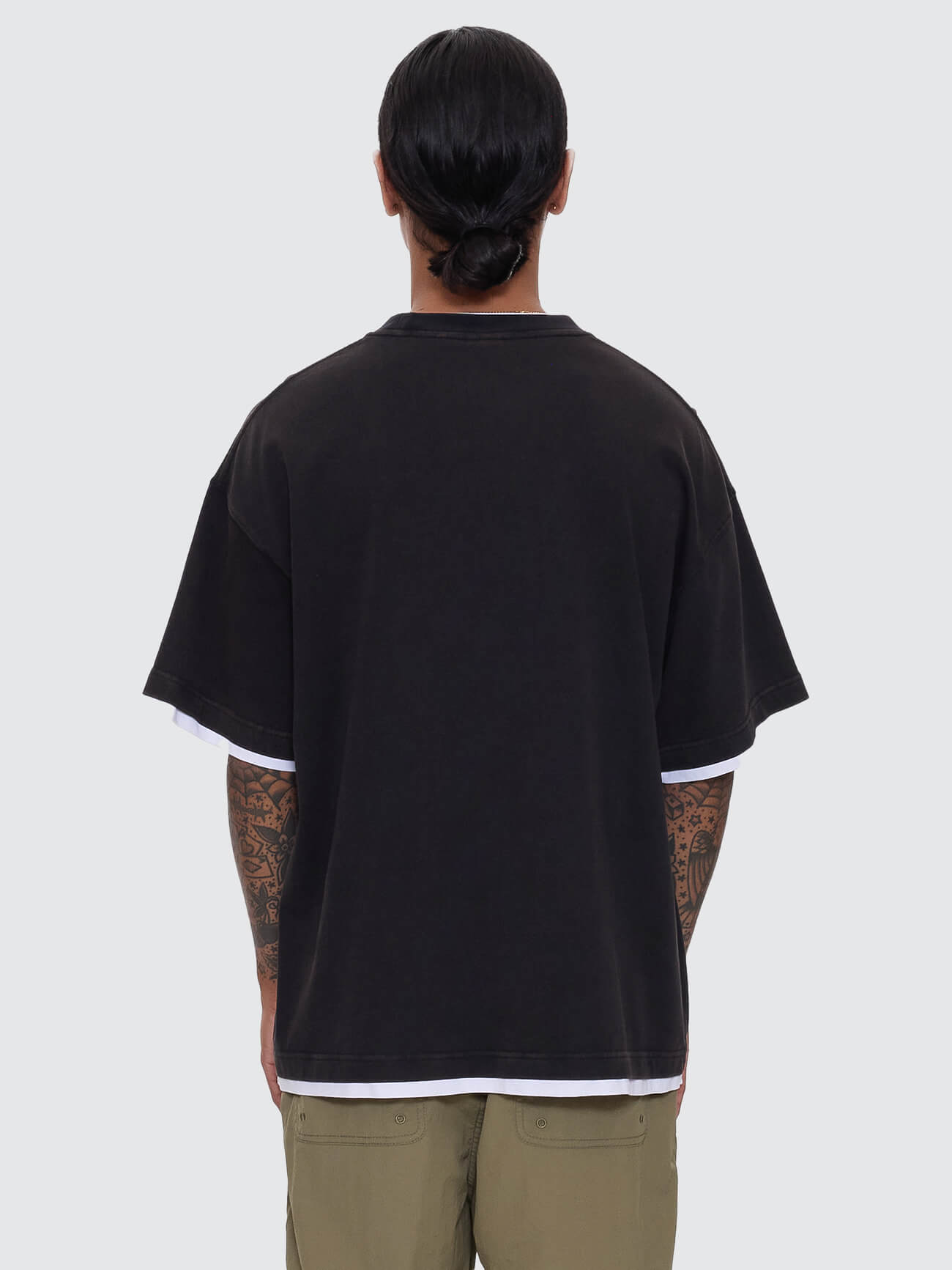 Jaws Oversize Tee - Washed Black
