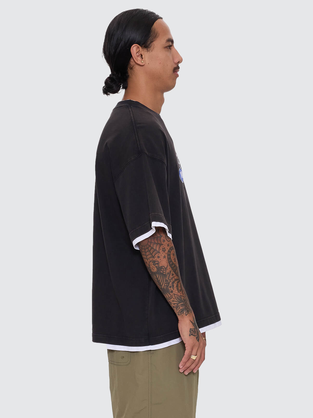 Jaws Oversize Tee - Washed Black