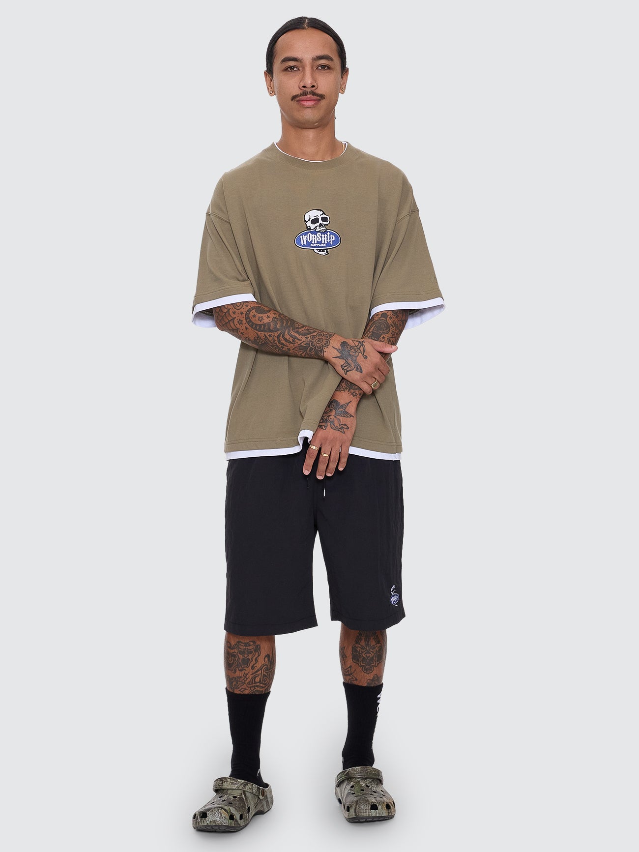 Jaws Oversize Tee - Kelp