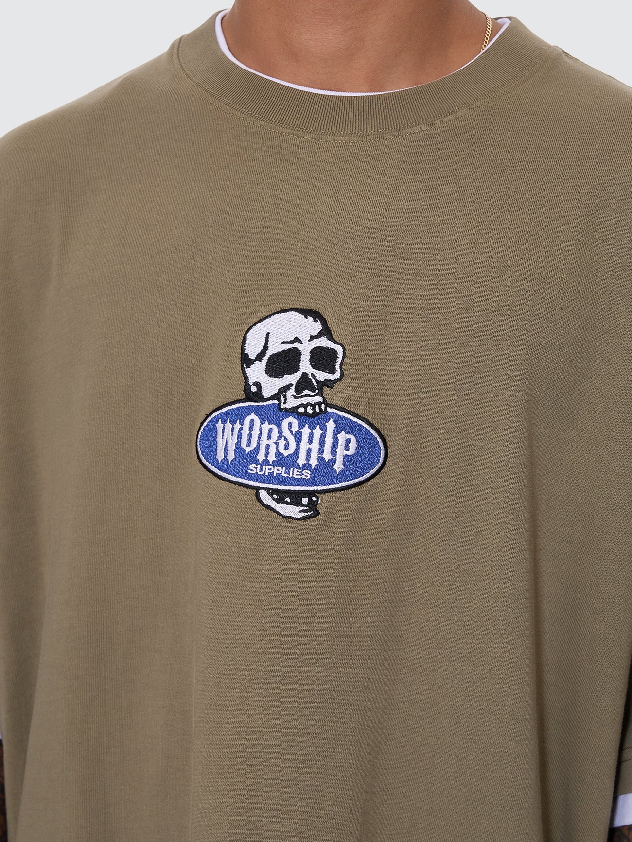 Jaws Oversize Tee - Kelp