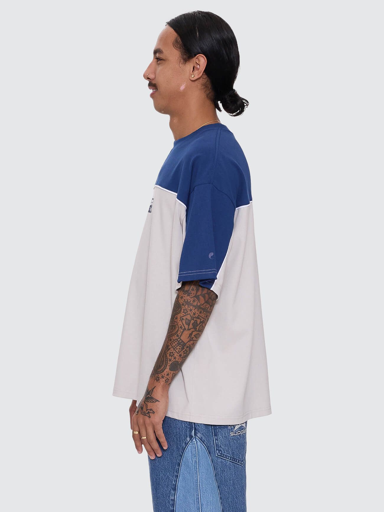 Blender Oversize Panel Tee - Blue Depths